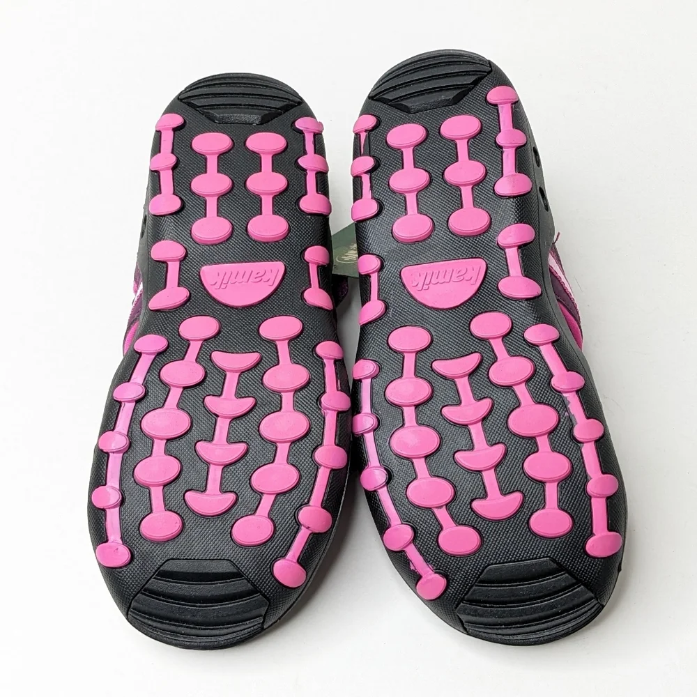 Kamik Crab Sport Sandals, Black/Pink, Big Kids 4